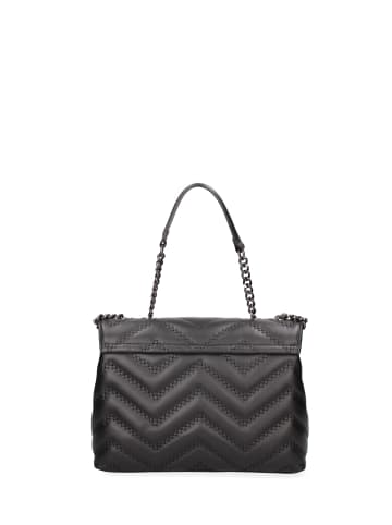 John Richmond Schultertasche in BLACK AND GOLD