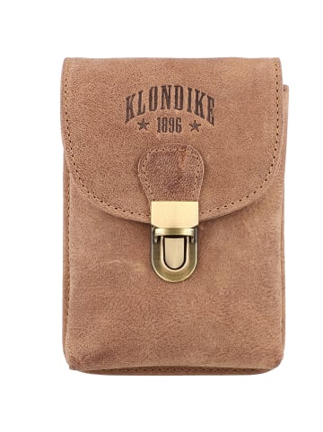 KLONDIKE 1896 Bobby Gürteltasche Leder 11 cm in mittelbraun