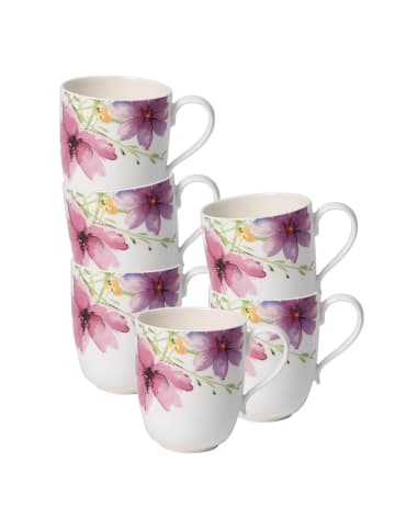 Villeroy & Boch 6er Set Becher mit Henkel Mariefleur Tea 430 ml bunt in bunt