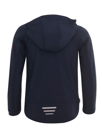 Trollkids Softshell Jacke "Oslofjord" in Marineblau / Türkis