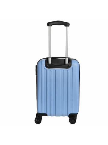 Check.In Aurora - 4-Rollen-Kabinentrolley 54 cm (limettengrün) in himmelblau