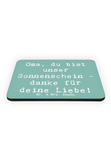 Mr. & Mrs. Panda Pinnwand Magnet Spruch Oma Sonnenschein mit Spruch in Meeresbrise
