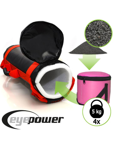 eyepower 20kg Power Bag 20x60cm in Rot