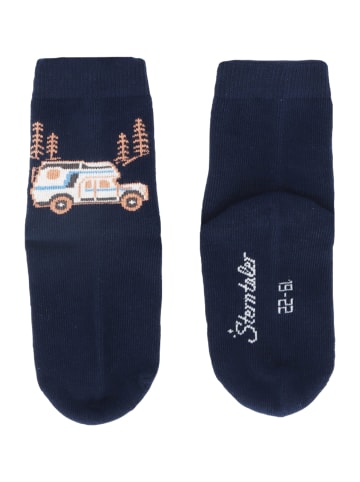 Sterntaler Socken 3er-Pack Camping in marineblau