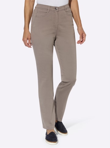 Sieh an! 5-Pocket-Jeans in taupe