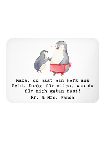 Mr. & Mrs. Panda Magnet Spruch Mama Herz Gold mit Spruch in Weiß