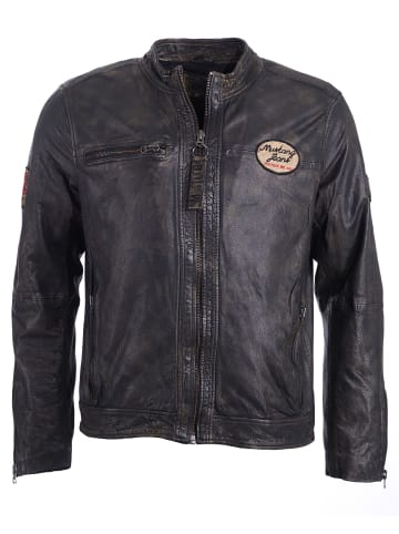 Mustang Lederjacke Varberg in dunkelbraun