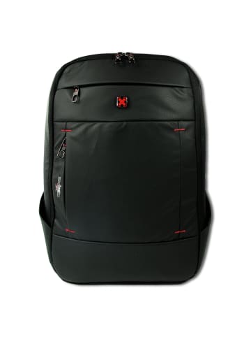 Travel n meet Businessrucksack, Freizeitrucksack Kunstleder ca. 28cm breit ca. 43cm hoch