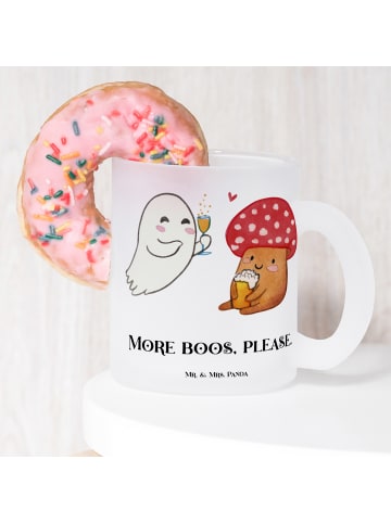 Mr. & Mrs. Panda Pott Gespenst  Prost  mit Spruch in Transparent