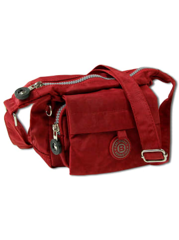 Bag Street Handtasche, Abendtasche Nylon rot ca. 17cm
