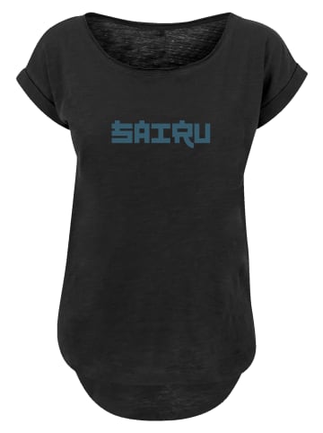 F4NT4STIC Long Cut T-Shirt Koi Fish Japan Streetstyle in schwarz