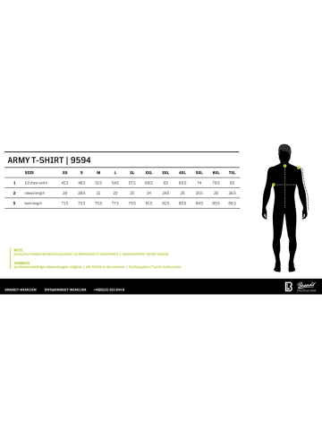 Brandit T-Shirt "Army T-Shirt" in Grau