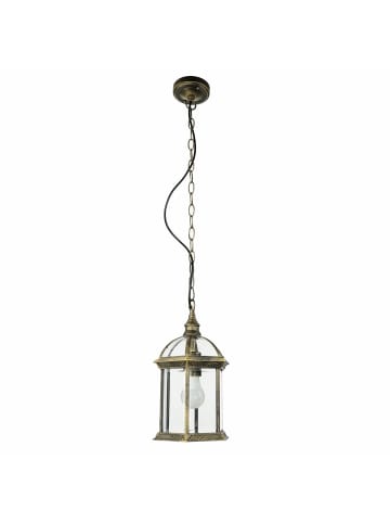 Licht-Erlebnisse Außen Pendelleuchte EEK F Ø 20 x (T)95 cm in Gold Antik