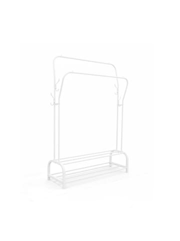 relaxdays Kleiderständer in Weiß - (B)110 x (H)146 x (T)33 cm