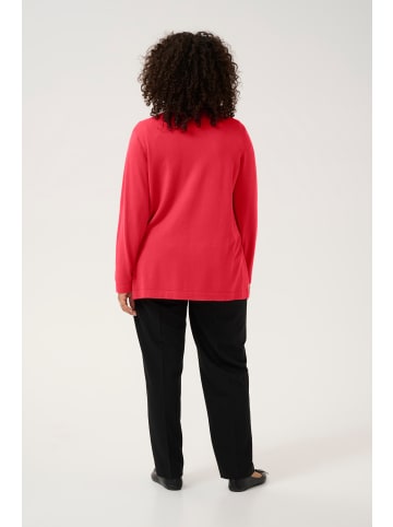 KAFFE curve Strickjacke KCfarsia in Raspberry