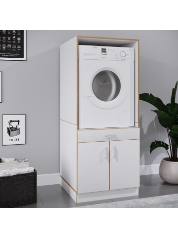 VCM  Überbauschrank Waschmaschine Überbau Rislo CL XL in Weiß