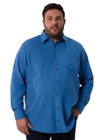 Men Plus Hemd in aschblau