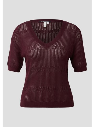 QS Strickpullover in 4923_bordeaux