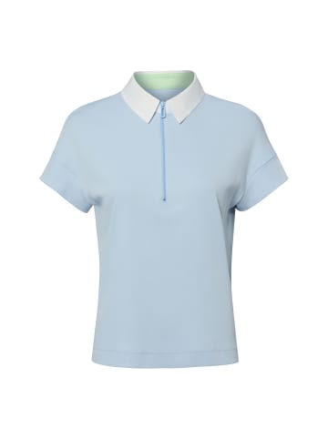 MARC CAIN SPORTS Poloshirt in hellblau weiß