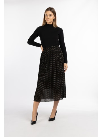 DreiMaster Damen Rock in Schwarz Gold