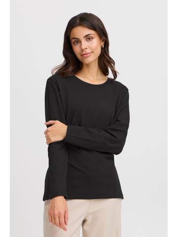 Fransa Longsleeve in schwarz