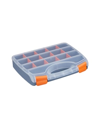 3x Sortierbox in Grau