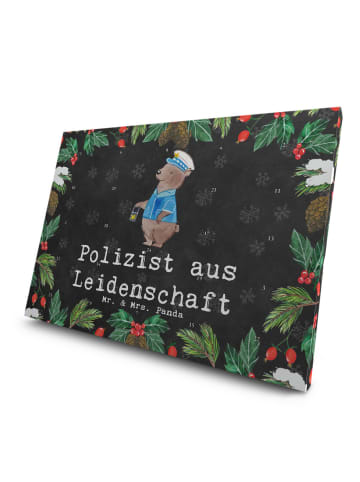 Mr. & Mrs. Panda Adventskalender Tee Polizist Leidenschaft mit S... in Kreidetafel