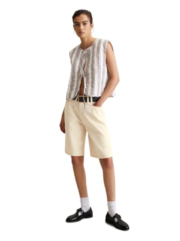 Marc O'Polo DENIM Gestreifte Weste regular in Offwhite