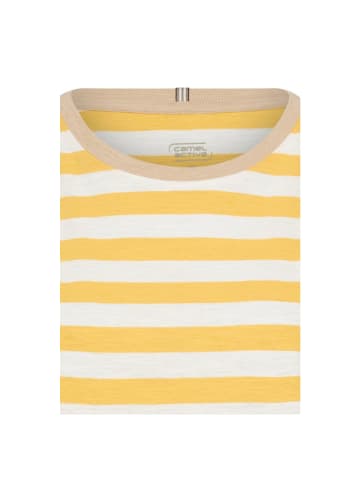 Camel Active T-Shirt in yellow- milk white