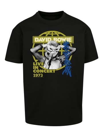 F4NT4STIC Heavy Oversize T-Shirt David Bowie Live In Concert Rock Music Band in schwarz