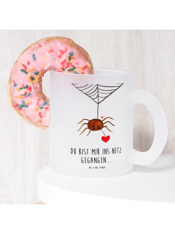 Mr. & Mrs. Panda Tasse Spinne Agathe Liebe mit Spruch in Transparent