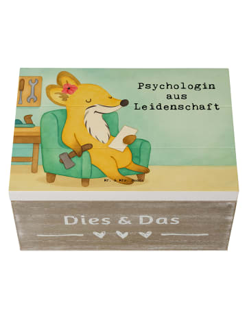 Mr. & Mrs. Panda Box Psychologin Leidenschaft Design mit Spruch in Weiß