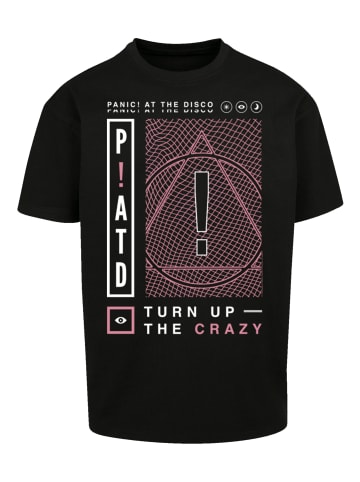 F4NT4STIC Heavy Oversize T-Shirt Panic At The Disco Turn Up The Crazy in schwarz
