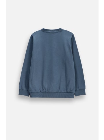 Coccodrillo Langärmliges Baumwollshirt in blau
