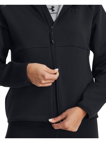 Under Armour Fleecejacke/Fleecepullover "Unstoppable Fleece Fz" in Schwarz
