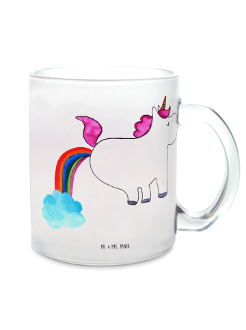 Mr. & Mrs. Panda Teetasse Einhorn Pupsen ohne Spruch in Transparent