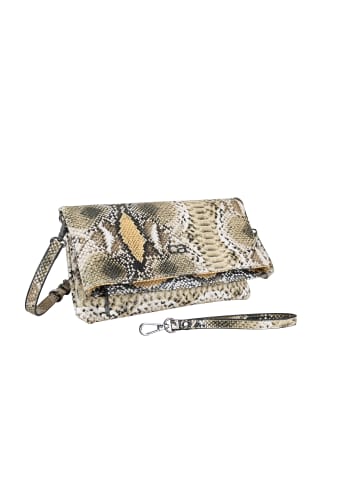 collezione alessandro Clutch und Umhängetasche " Holi Snake " in beige