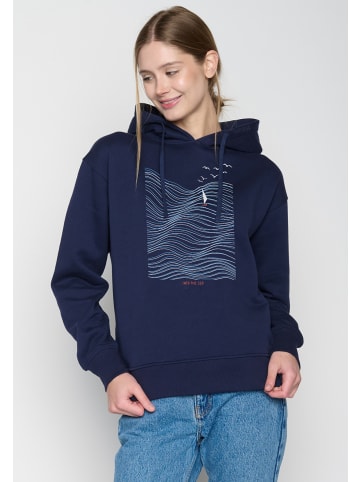 GreenBomb Hoodie Nature High Sea in Marineblau