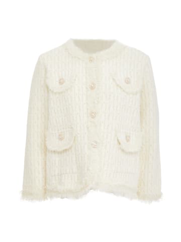 faina Cardigan in Wollweiss