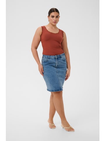 KAFFE curve Jerseytop KComia Tight fit in Henna