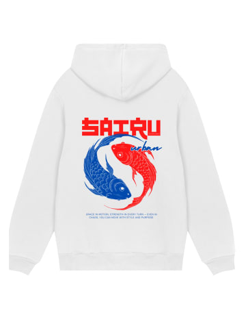 F4NT4STIC Hoodie Koi Fish Japan Streetstyle in off-white