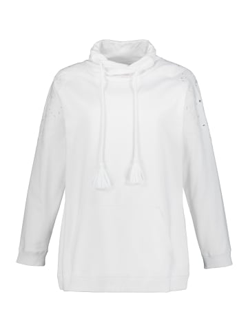 Ulla Popken Sweatshirt in schneeweiß