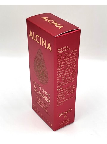 ALCINA Nutri Shine Öl-Elixier für strapaziertes Haar mit Argan- &Traubenkernöl 50 ml