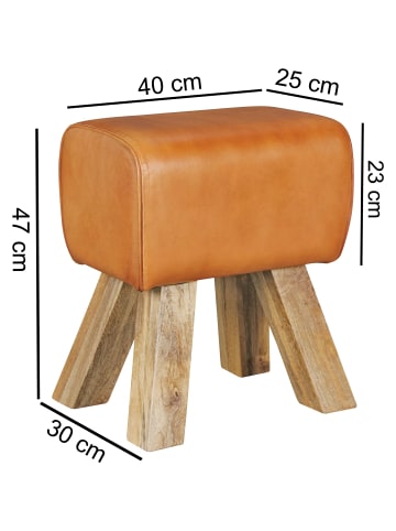 KADIMA DESIGN Design Turnbock Sitzhocker 40 x 30 x 47 cm