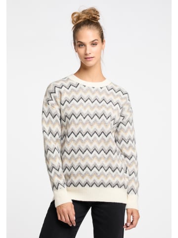 usha FESTIVAL Damen Strick Pullover in Wollweiss Mehrfarbig