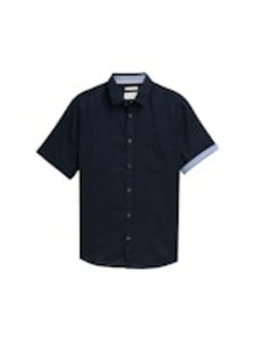 Tom Tailor Kurzarm FreizeitHemd für Herren in blau