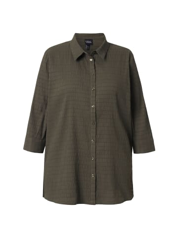 Ulla Popken Hemdbluse in olivgrau