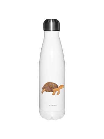 Mr. & Mrs. Panda Thermosflasche Schildkröte MHerzieren ohne Spruch in Weiß