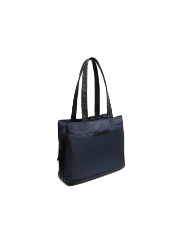 The Chesterfield Brand C38.0400 Leather Shopper Nylon Wax Pull Up Lavik Navy