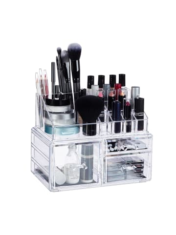 relaxdays 1x Makeup-Organizer in Transparent